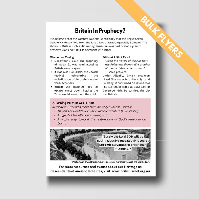 Liberation of Jerusalem - Bulk Flyers