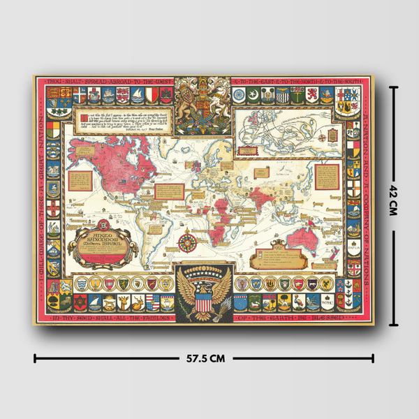 Premium Anglo-Israel Map Poster