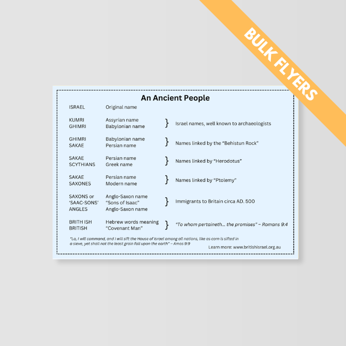 Marks of Israel - Bulk Flyers