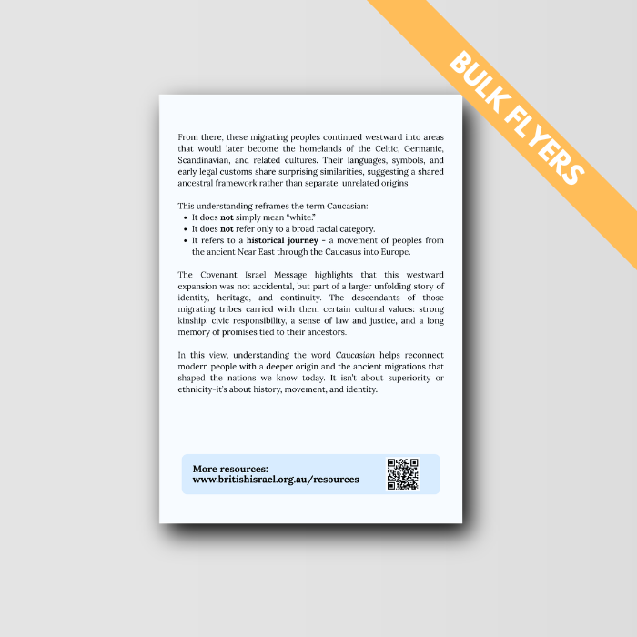 What does "Caucasian" Mean - Bulk Flyers