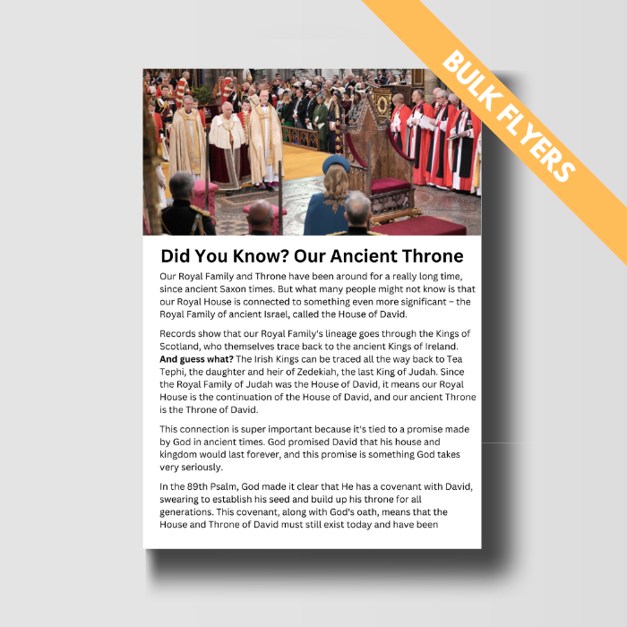 Did You Know? Our Ancient Throne - Bulk Flyers image 0